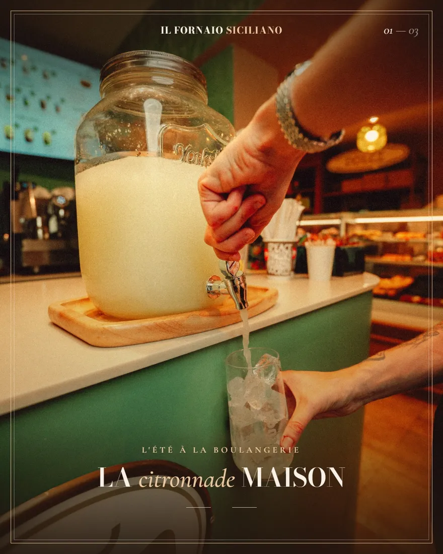 Carrousel Instagram « La citronnade maison » produit pour Il Fornaio Siciliano.