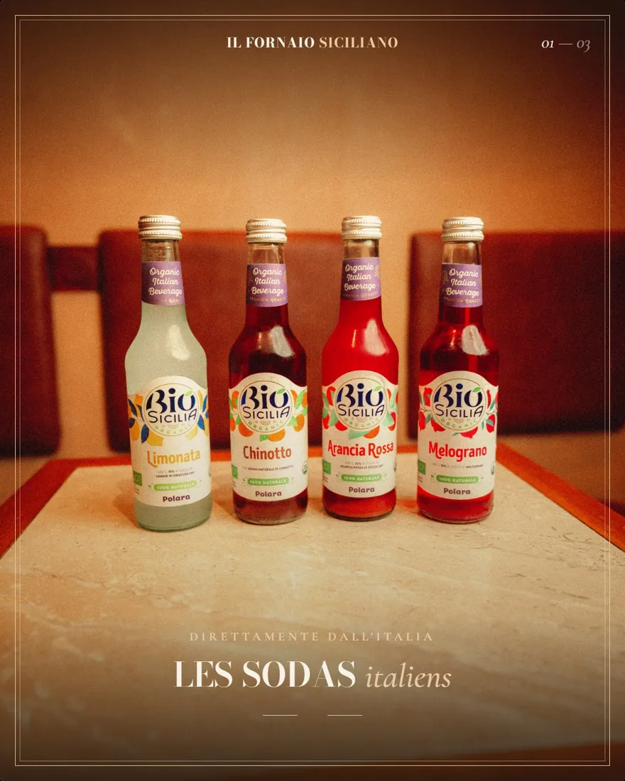 Carrousel Instagram « Les sodas italiens » produit pour Il Fornaio Siciliano.